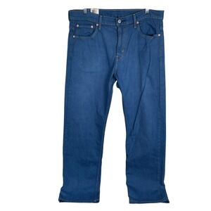 NEW Levis 569‎ Loose Straight Jeans Mens Actual 36x33 Blue Denim Stretch Relaxed